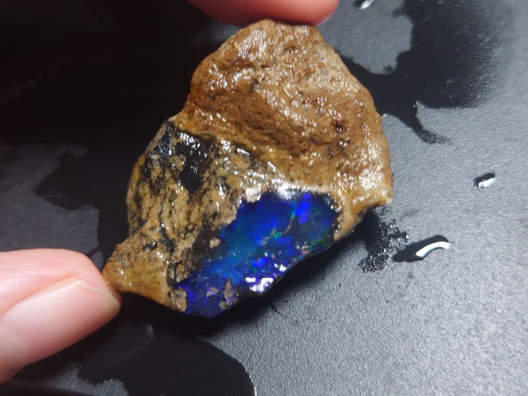 エチオピア　オパール　青　ブルー　73ct 原石　鉱石　標本　ウェロ産