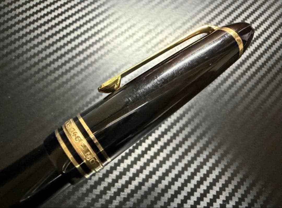 モンブラン 万年筆 マイスターシュテュック 146 14C 全金 EF 極細字