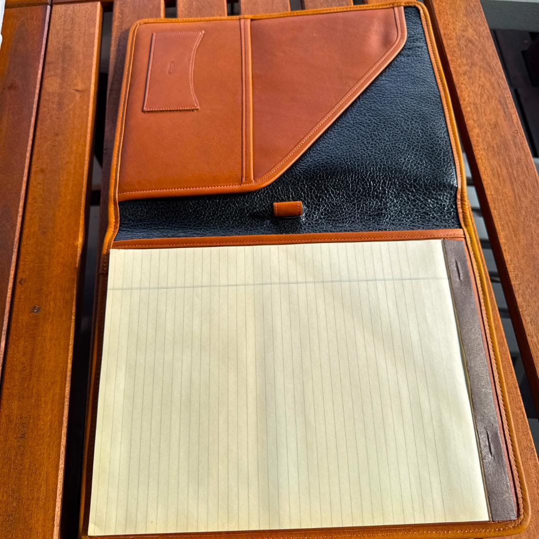 新品未使用、自宅保管COACH レザー ノートパッドブラウン