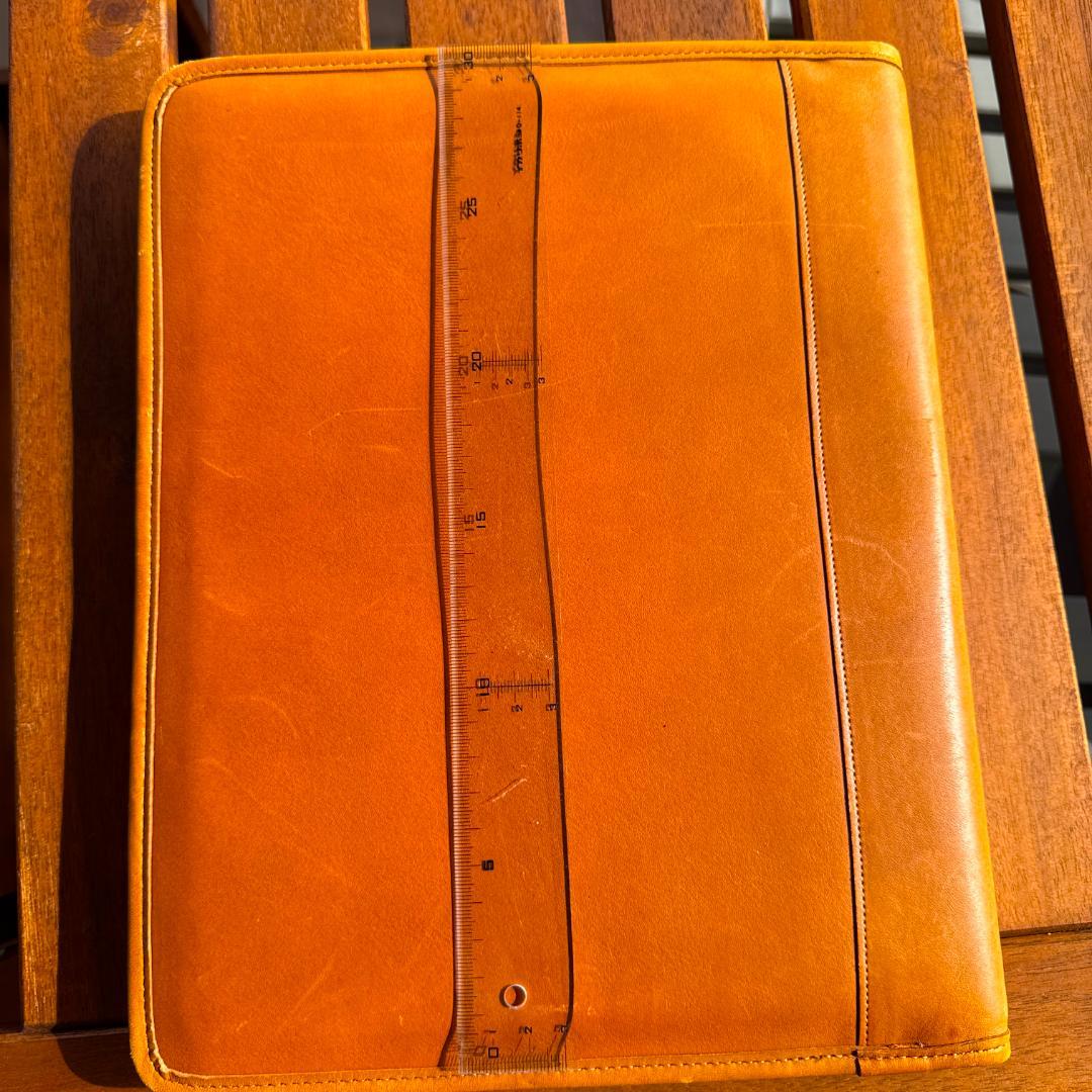 新品未使用、自宅保管COACH レザー ノートパッドブラウン