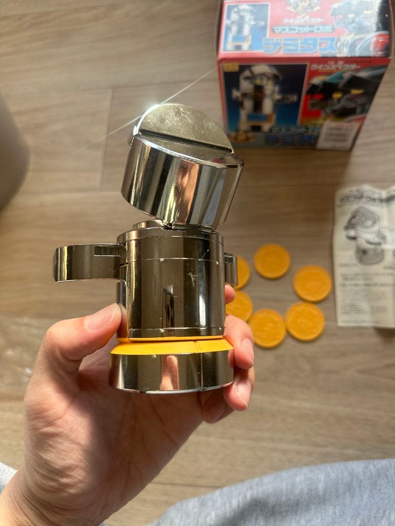 ウィンスペクター　マスコットロボ　デミタス メタルおもちゃ 付き