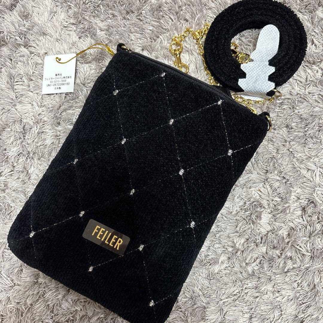 フェイラー　チェーンポシェット　ユニ　ブラック