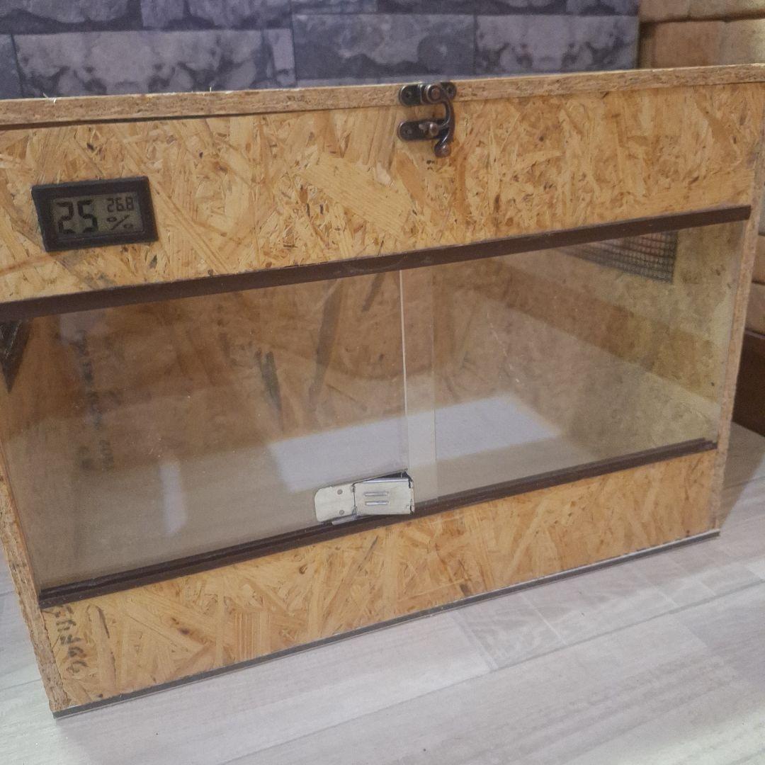 温室度計内臓！OSB木製ケージ450(未使用)