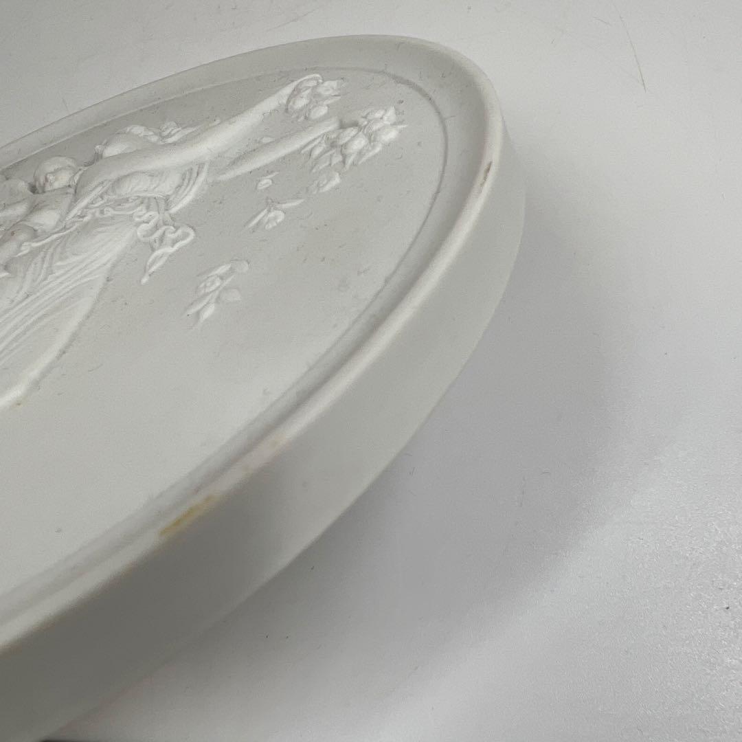 ロイヤルコペンハーゲンプラーク陶板画　天使　直径15㎝　箱付東T7-0601①