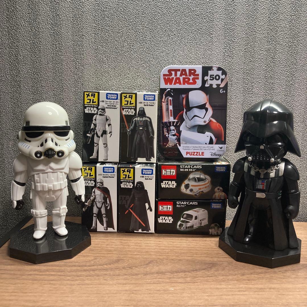 スターウォーズ　STAR WARS メタコレ　トミカ・フィギュア・パズルのセット