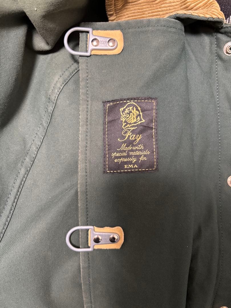 ダークグリーン ダッフルコート　ファイヤーマンジャケット