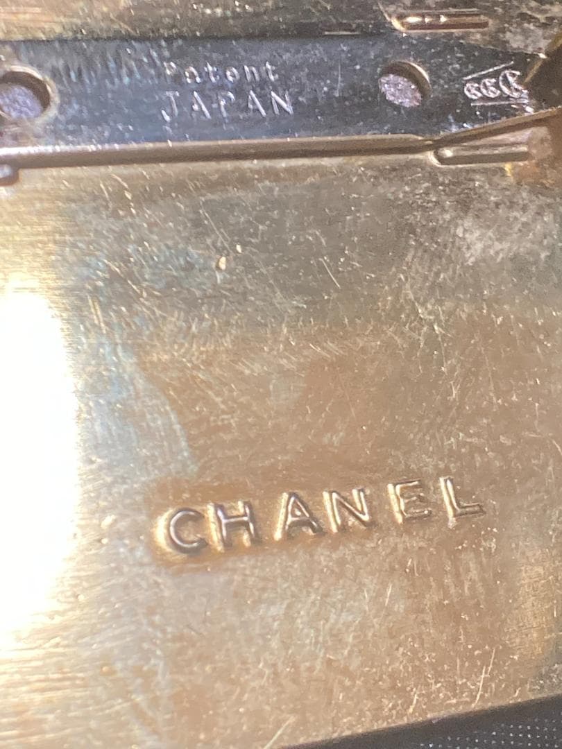 シャネル プレート ブローチ ココマーク ロゴ ゴールド GP