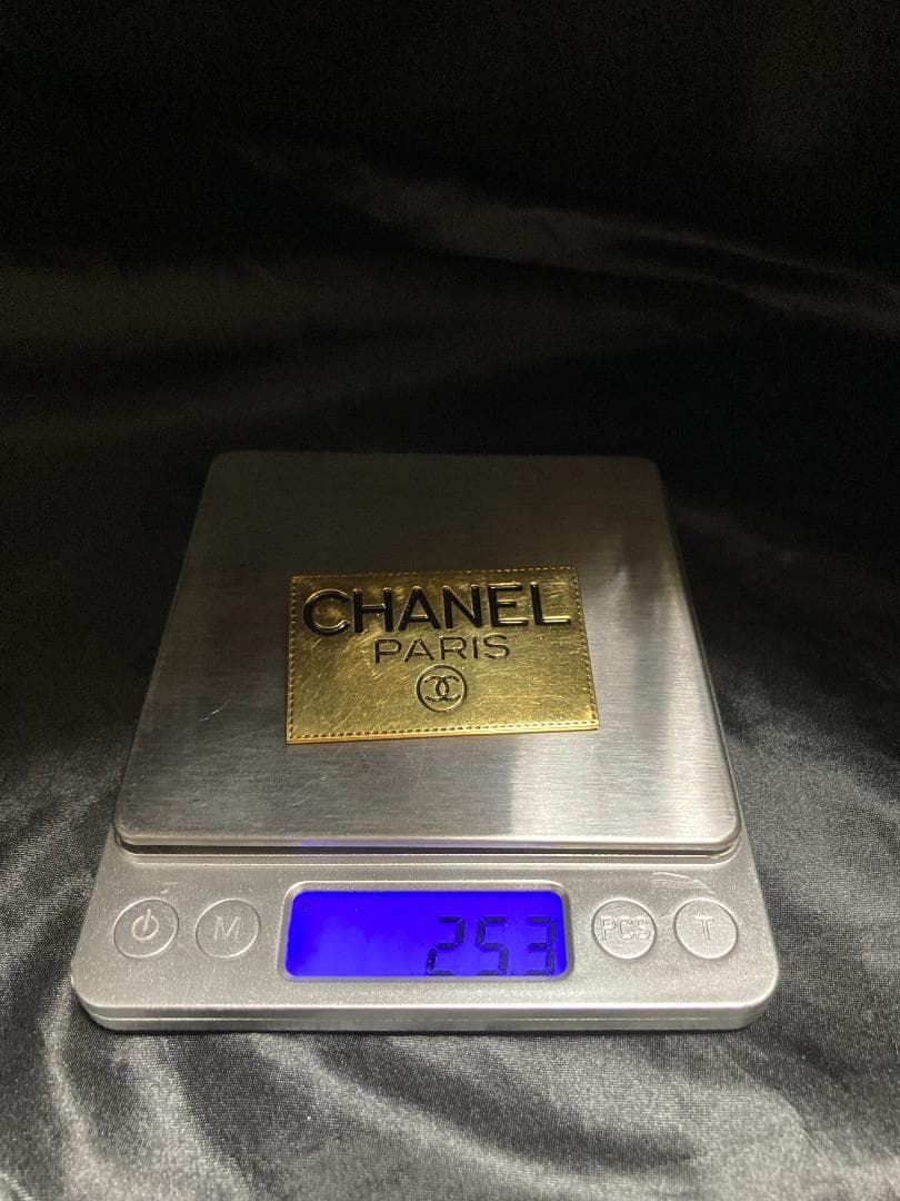 シャネル プレート ブローチ ココマーク ロゴ ゴールド GP