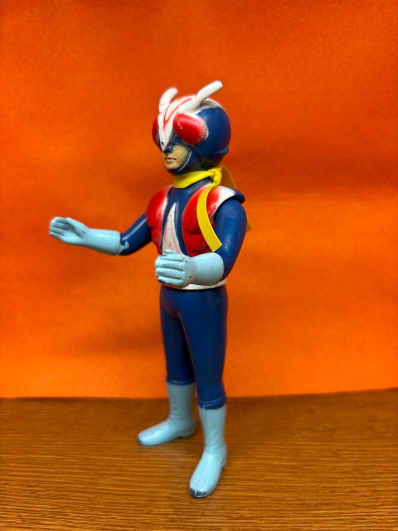 当時物 仮面ライダー ライダーマン ソフビ ポピー