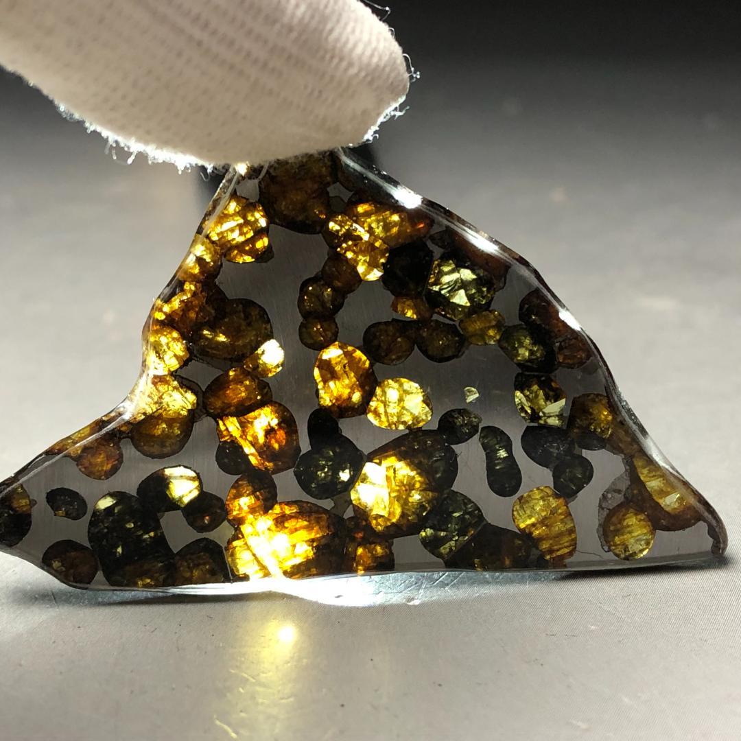 K*様 隕石 パラサイト隕石　アルタイ隕石　石鉄隕石　２点　　共箱