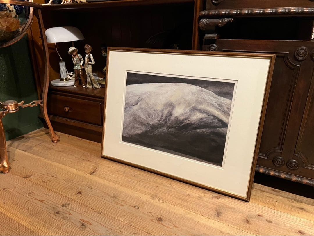 土屋禮一 土屋礼一 雪山 土屋輝男 アート 額縁 インテリア