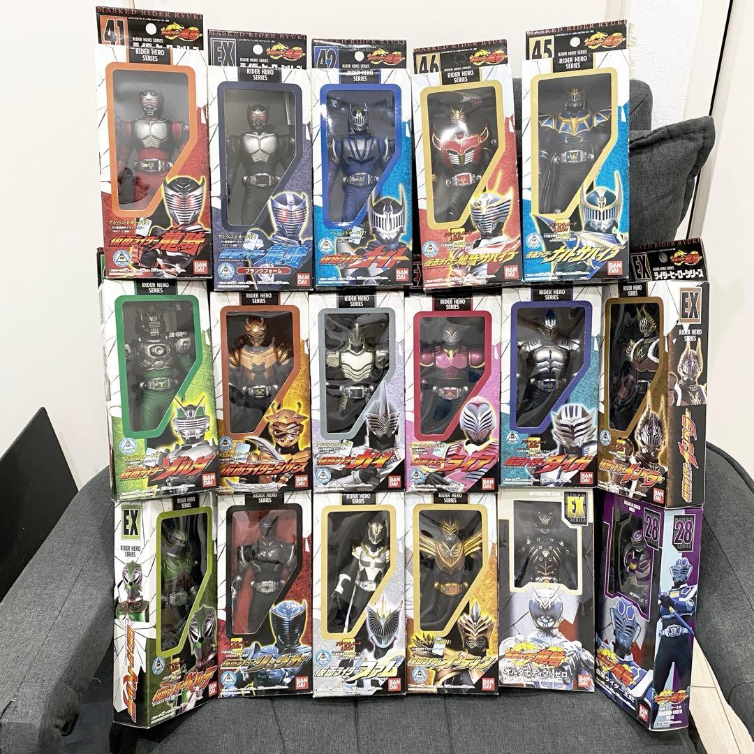 ✨【激レア】『ライダーヒーローシリーズ 17体セット』龍騎