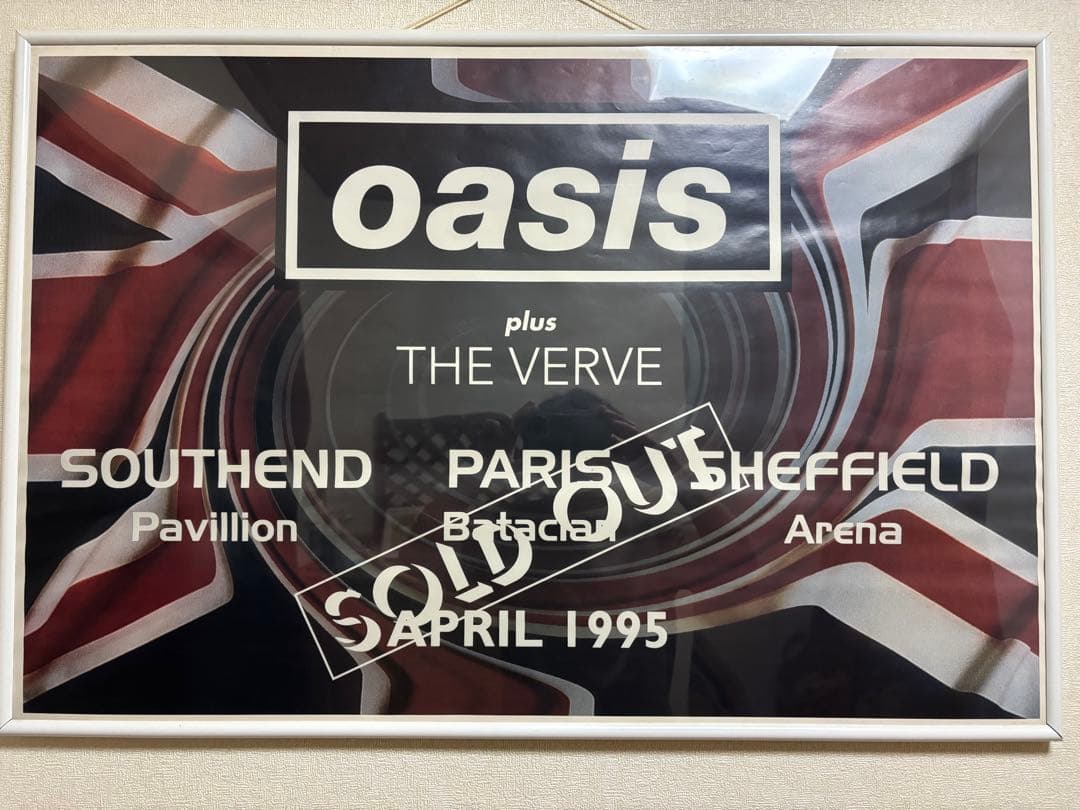 額付き　oasisポスター 90年代