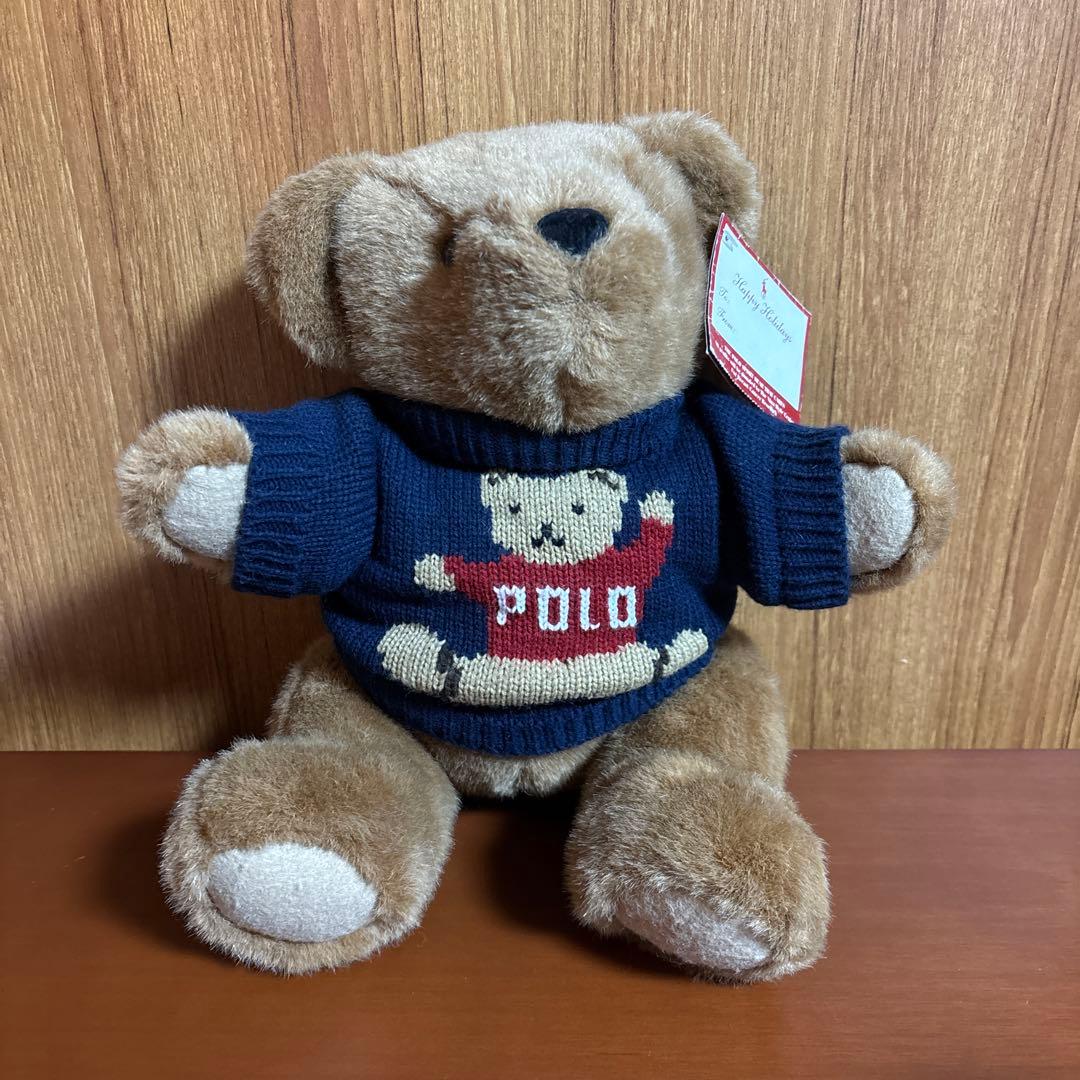 【美品】 90’s ポロベアー ぬいぐるみ Ralph Lauren