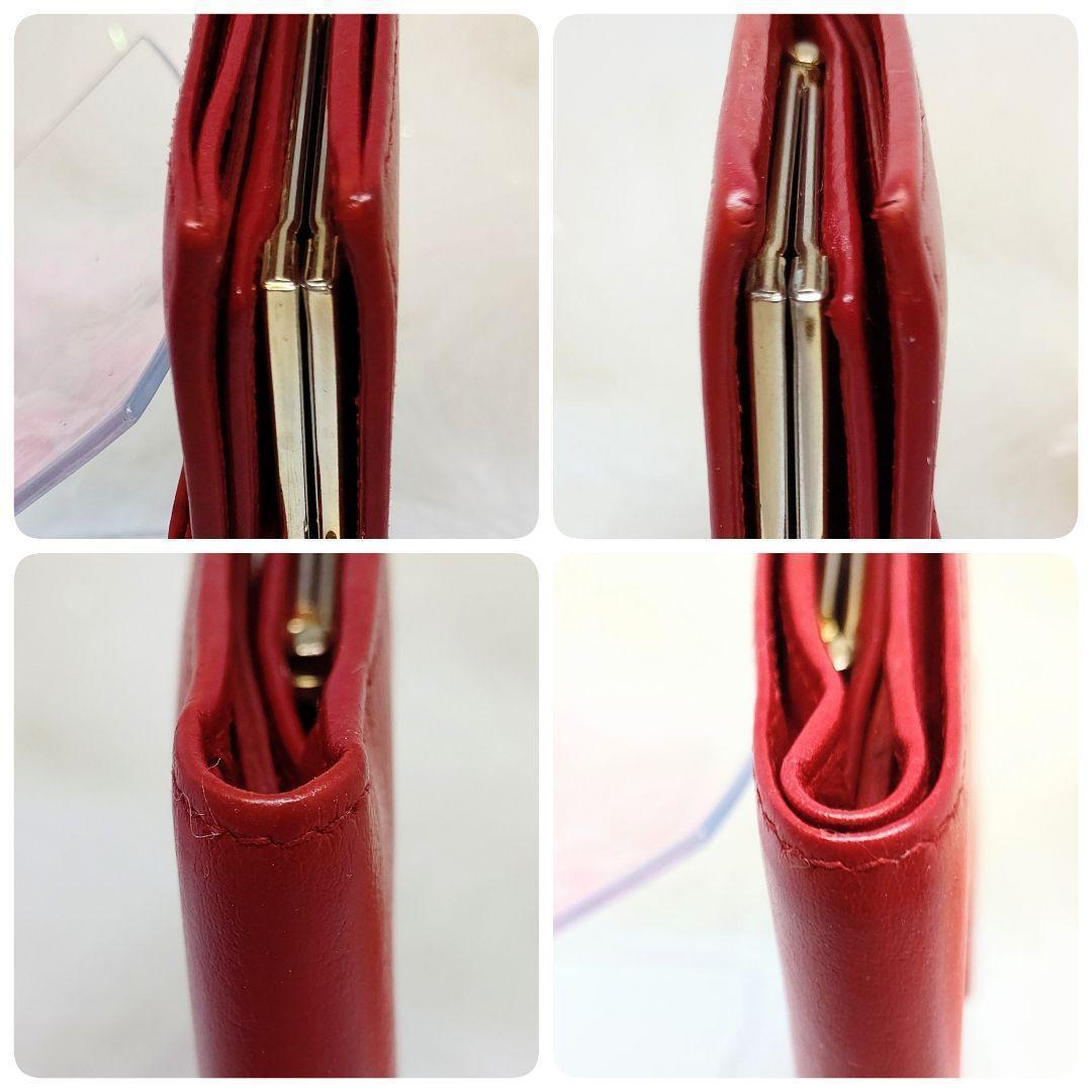 希少極美品✨オールドセリーヌ トリオンフ ロゴ 折財布 赤