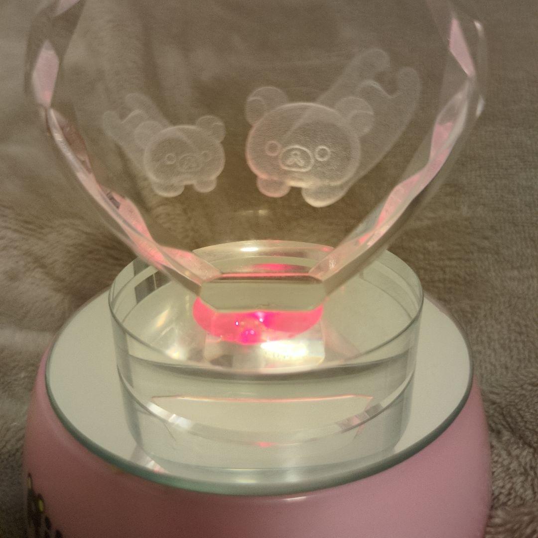 リラックマ ハート型クリスタル　LEDライト　箱無し　希少
