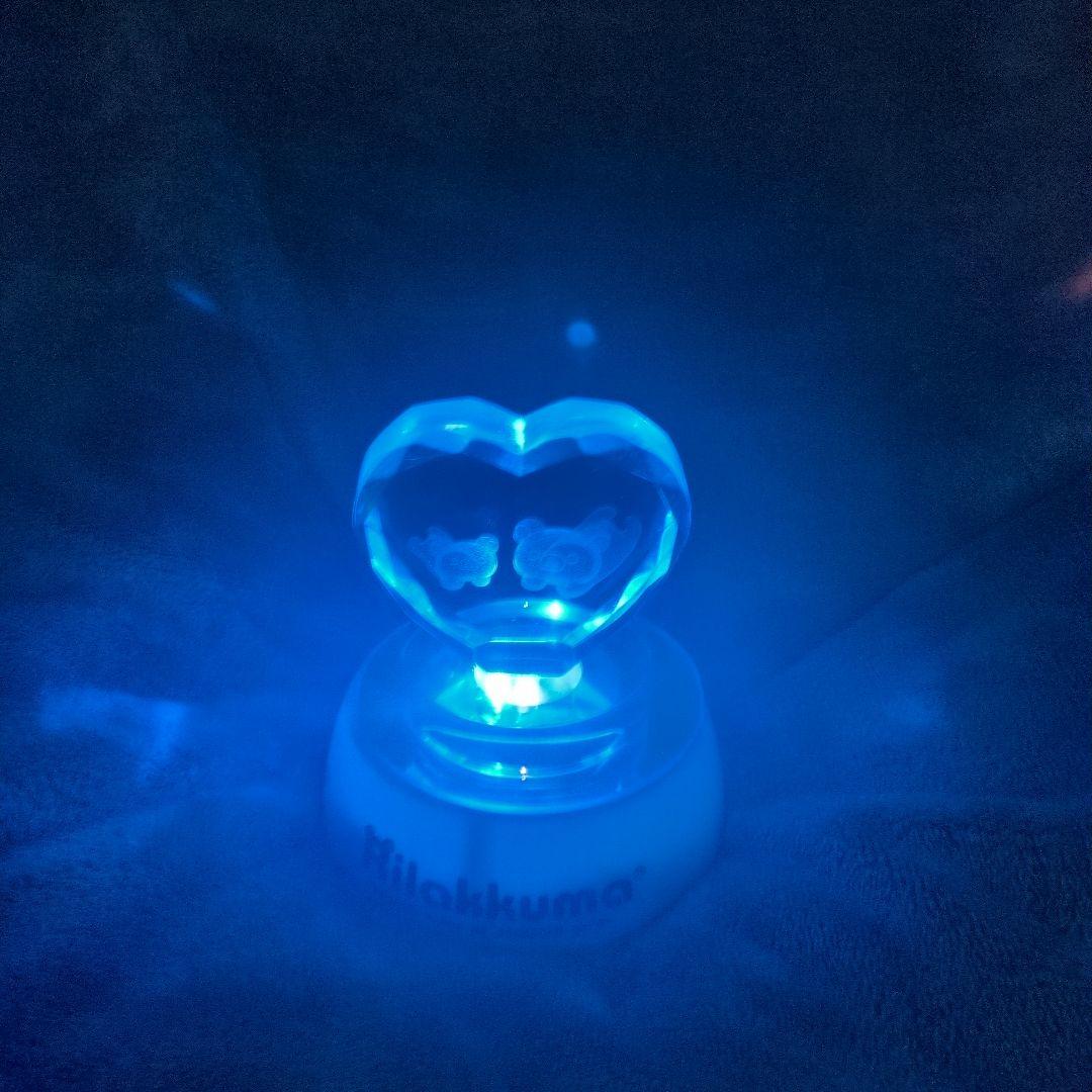 リラックマ ハート型クリスタル　LEDライト　箱無し　希少