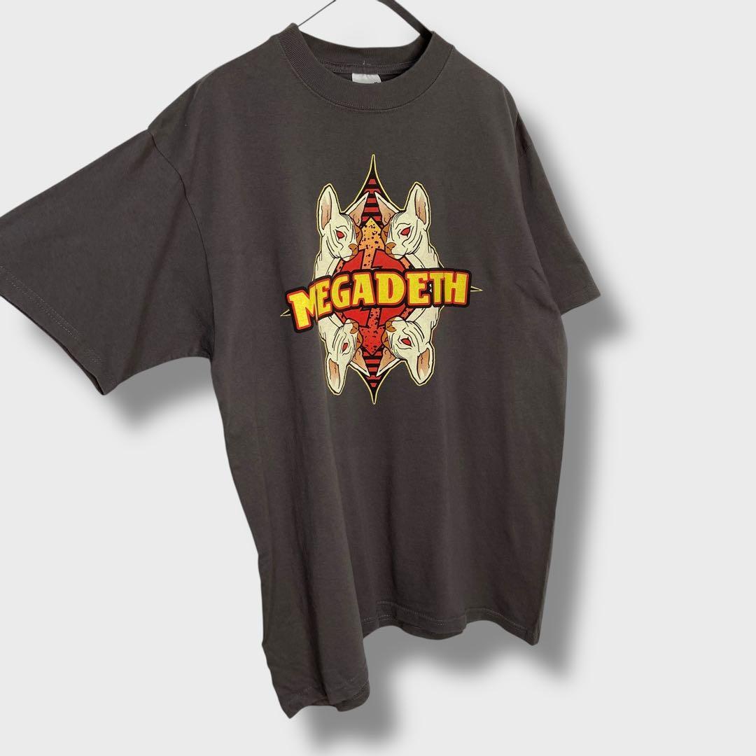 MEGADATH☆メガデス☆バンT☆リスク☆メタル☆バンドT☆L☆グレー☆