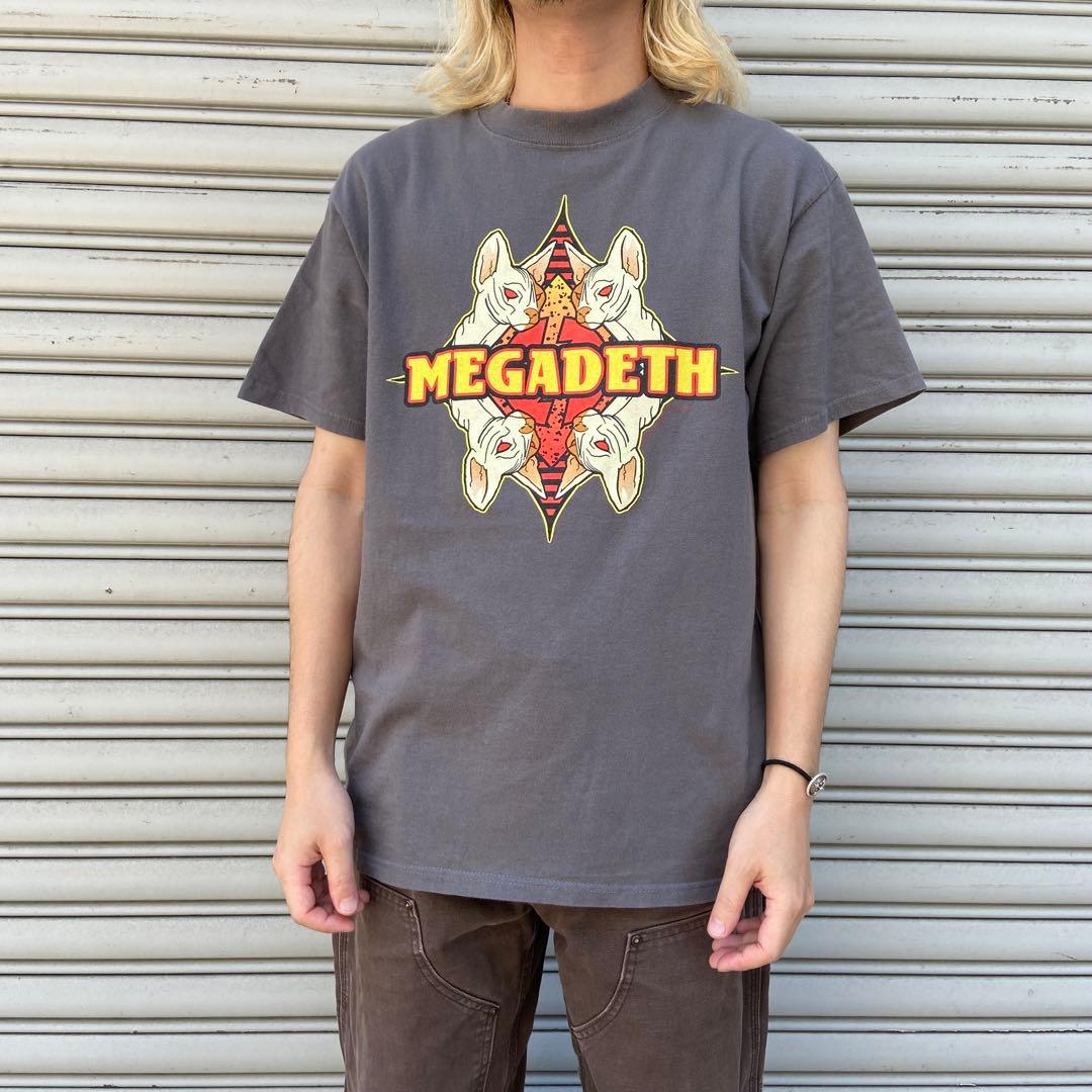 MEGADATH☆メガデス☆バンT☆リスク☆メタル☆バンドT☆L☆グレー☆