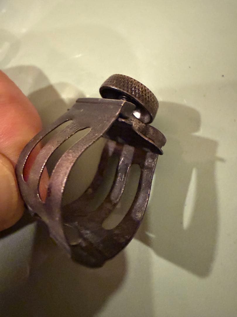 オールド！オットーリンク テナー用リガチャ ガンメタメッキ後がけしてあります。