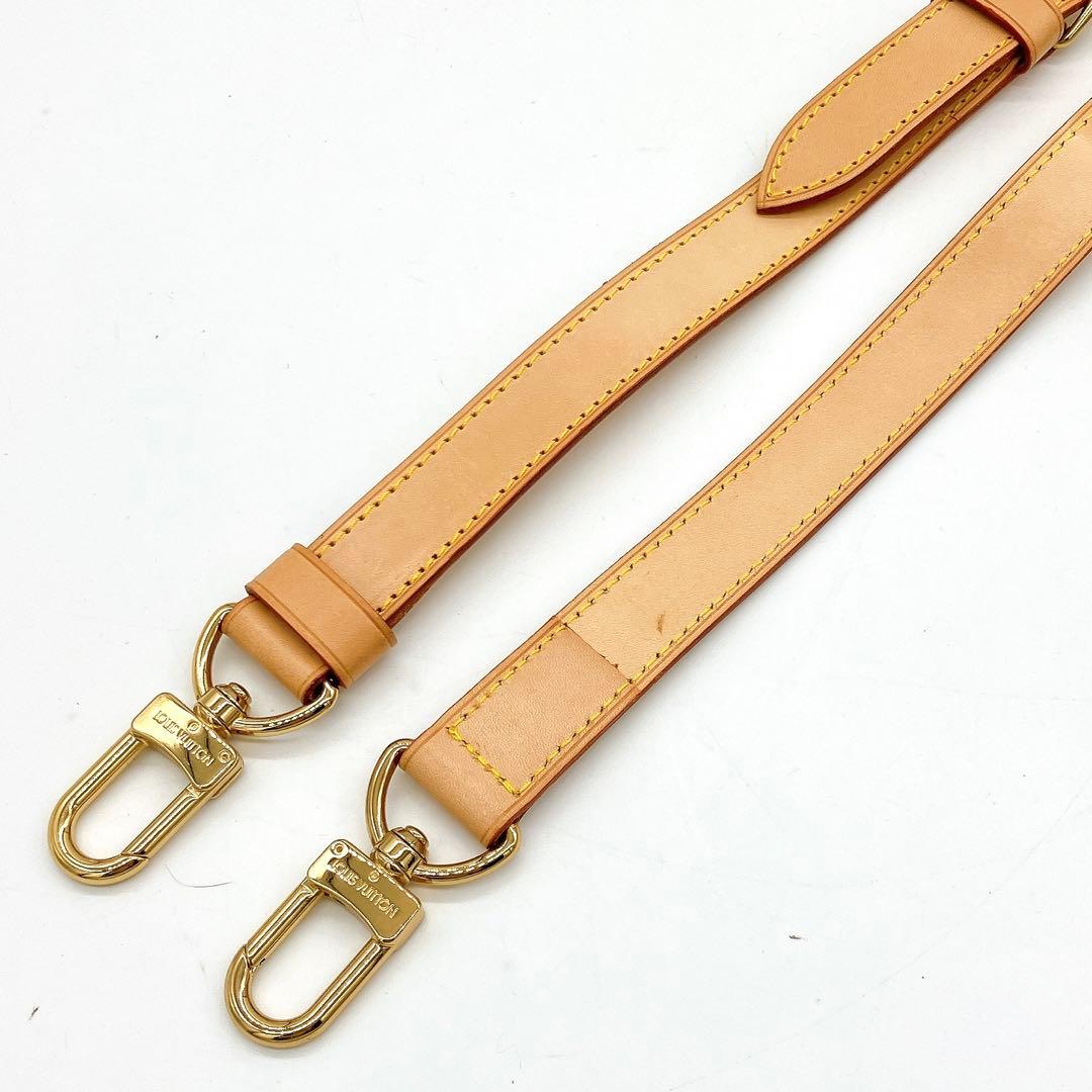美品【LOUIS VUITTON】ショルダーストラップ　ヌメ革　ベージュ