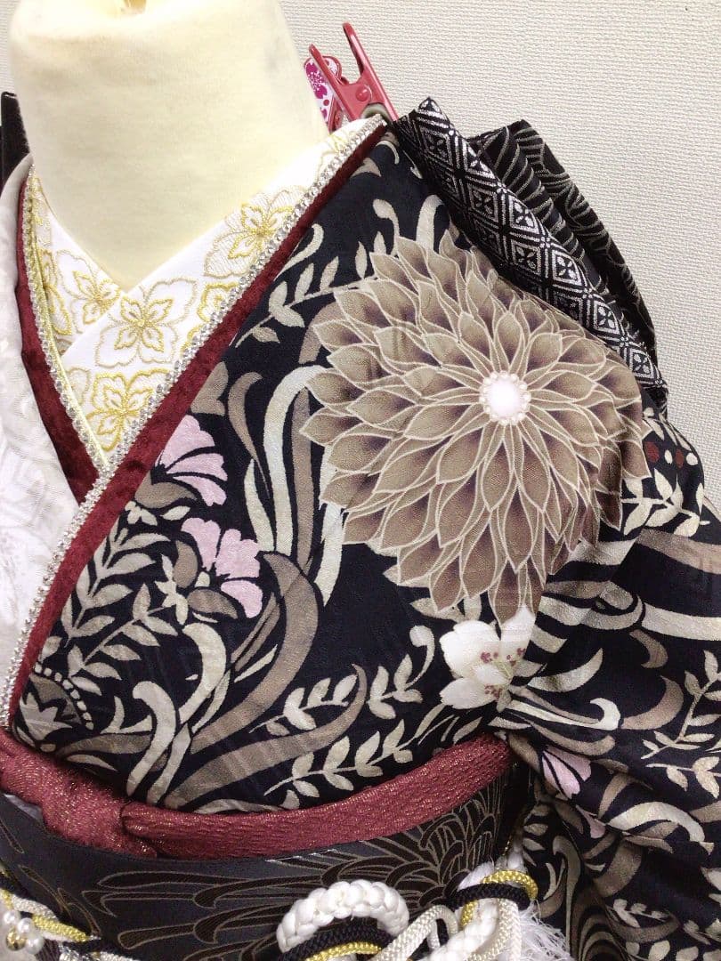 【157~170センチぐらいの方が適応サイズ】振袖フルセット玉城ティナK-967