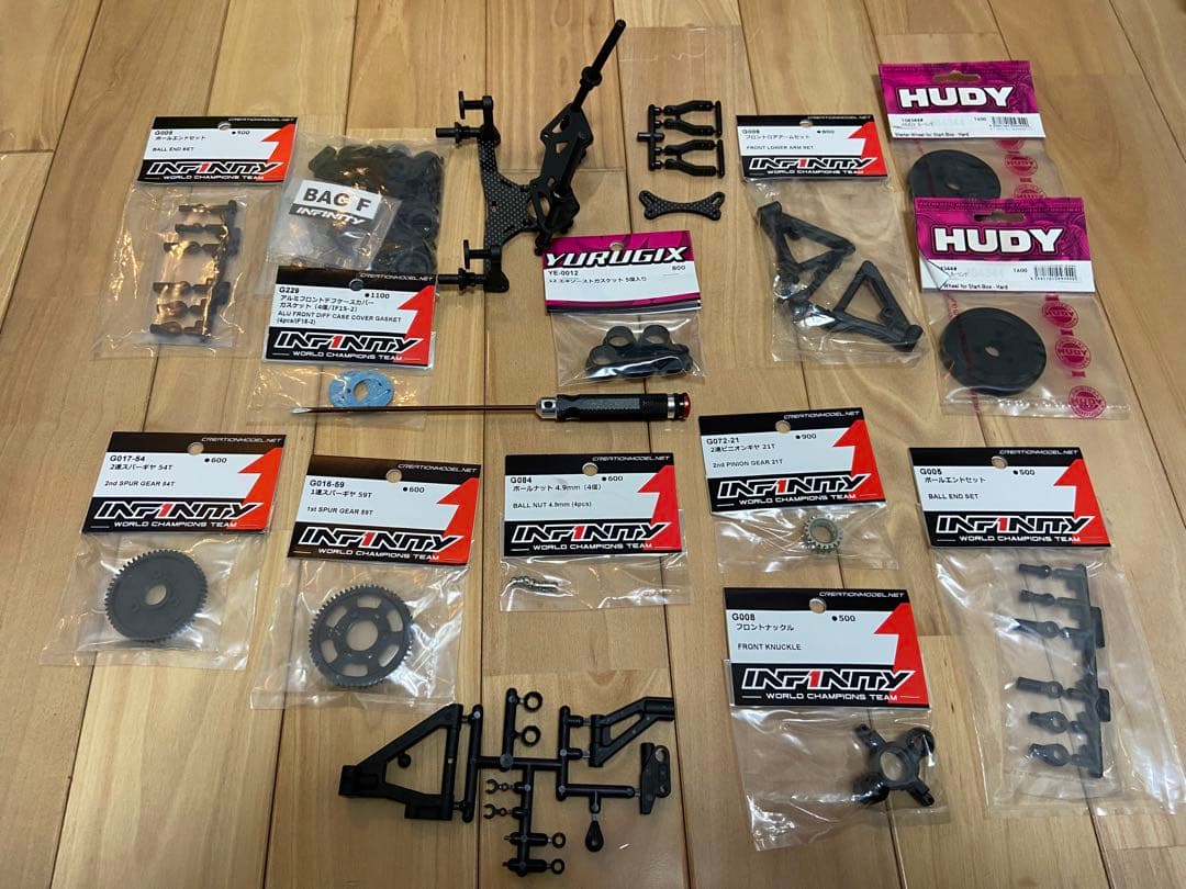 INFINTY IF15-2W、その他一式（受信機、サーボ、ポンダー無し）