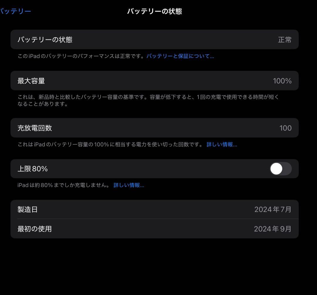 iPad Pro11 第4世（Ｍ４）256GB 新品に近い