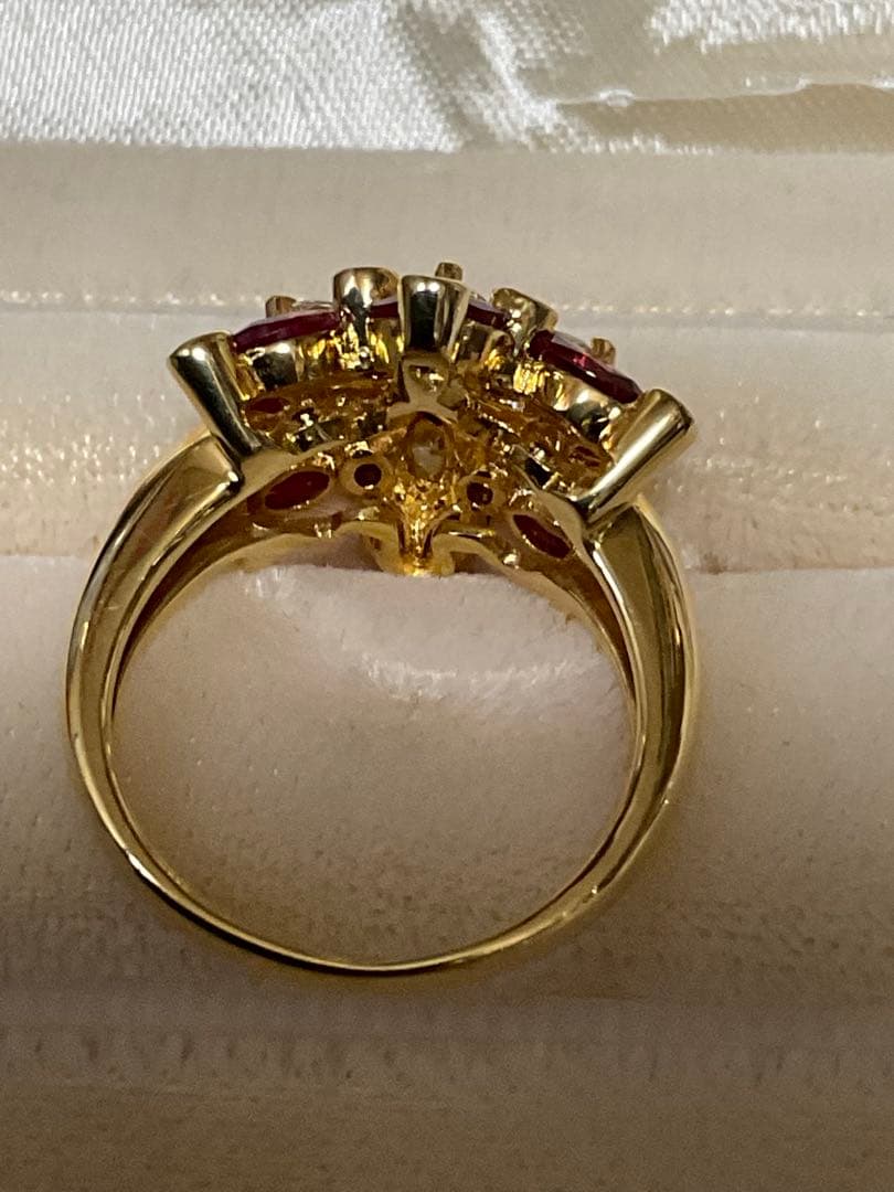 k18ルビーダイヤモンドリング