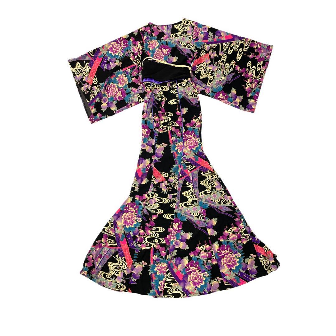 新品未使用XOXO kiss kiss 花魁着物風キャバ嬢ドレス3039