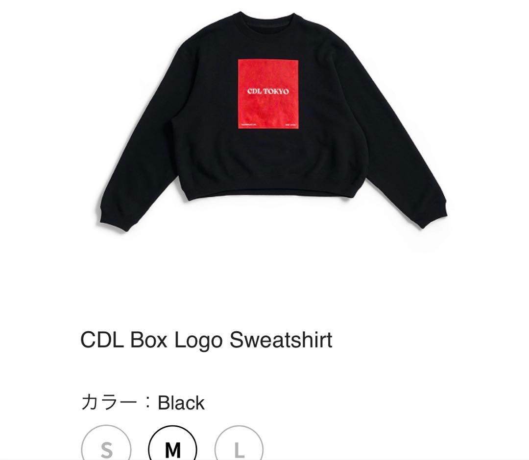 新品　CDL Box Logo Sweatshirt Black トレーナー