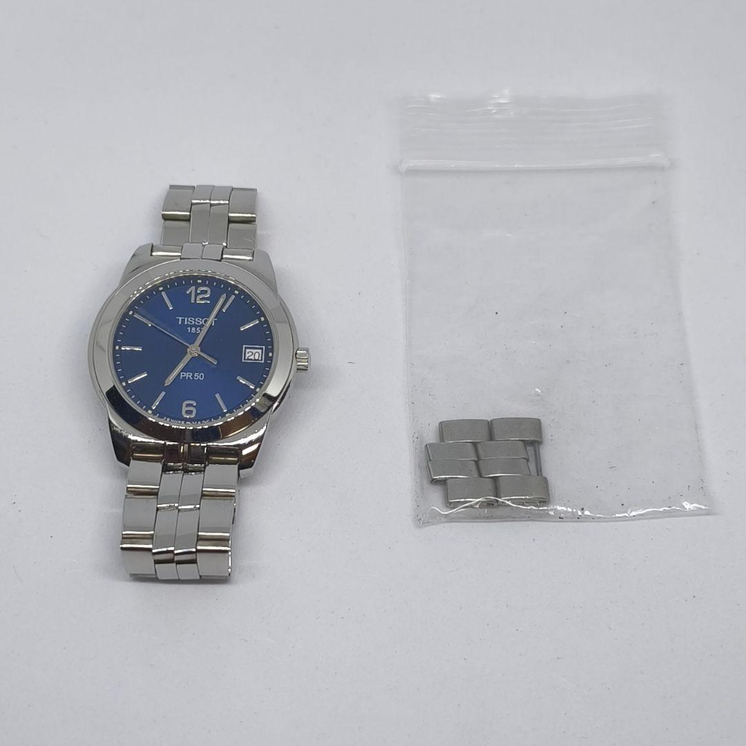 TISSOT PR50 J376/476 三針クォーツ腕時計 電池新品