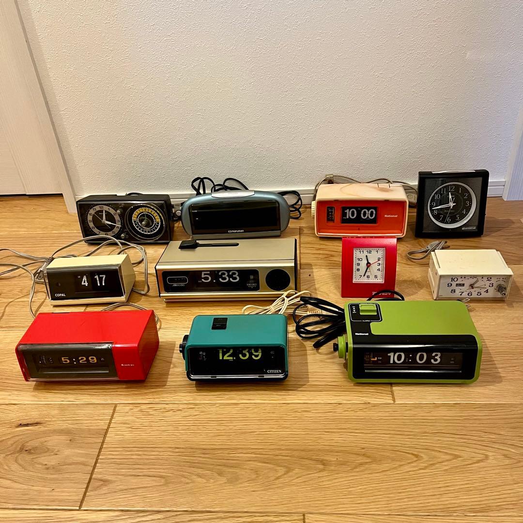 【昭和レトロ】パタパタ時計 その他ジャンクまとめ　11点セット まとめ売り