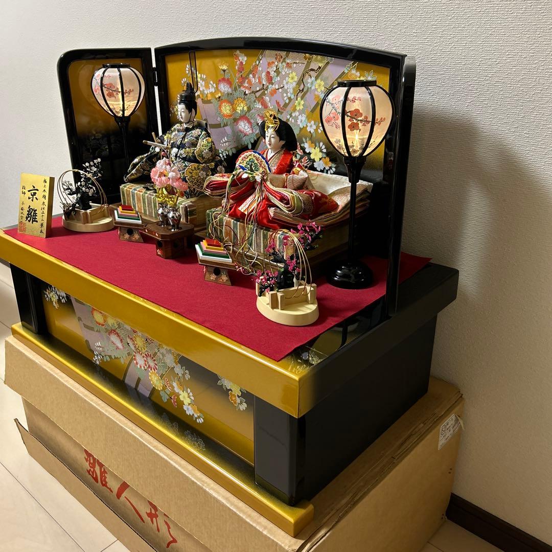 京雛 『平安水宝作 極上本頭本仕立十二単衣』 雛師 平安水宝作