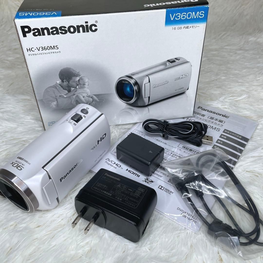 【動作品】 Panasonic HC-V360MS ビデオカメラ
