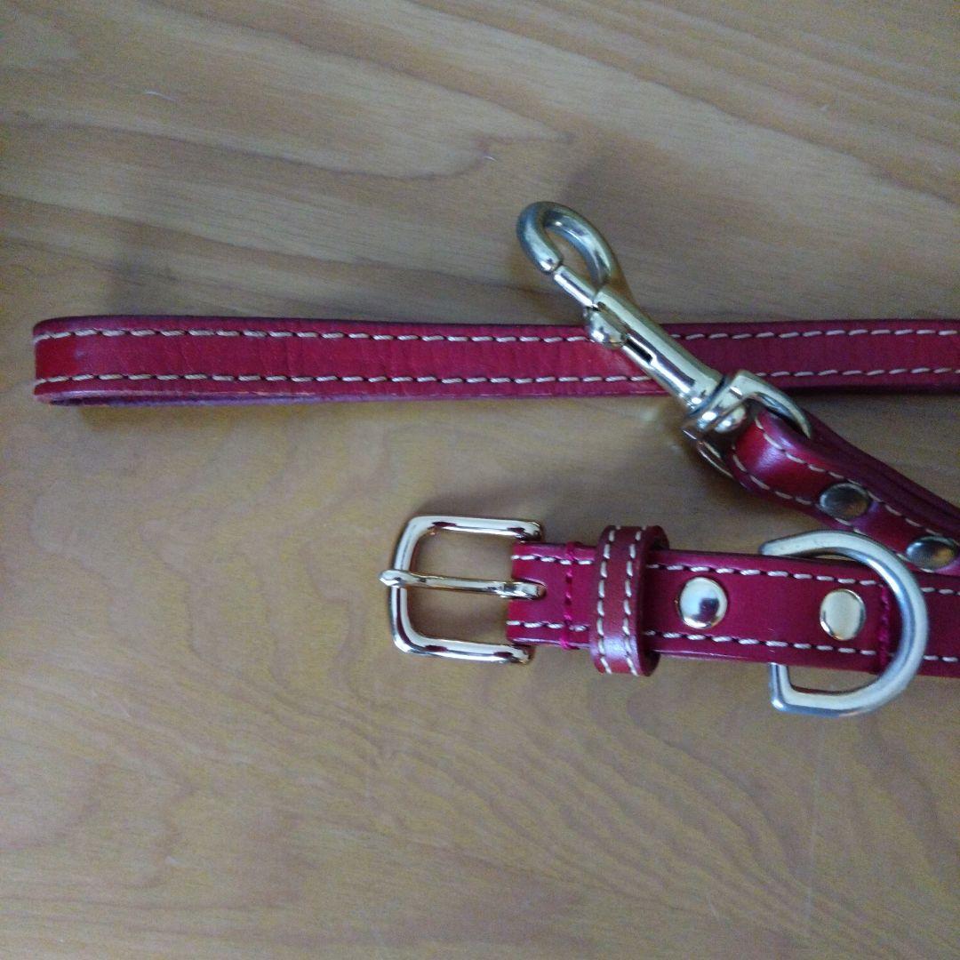 本革首輪＋本革リード 　 　　首輪36〜43cm 　　 　　新品♦二万円で購入♦