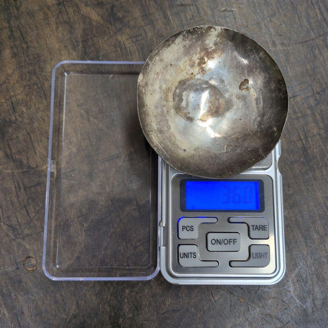 純銀盃 36.0g・刻印有り・潰し