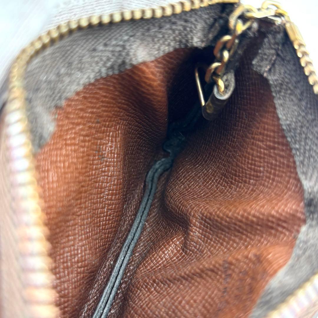 【良品】ルイヴィトン　モノグラム　ポシェット・クレ　ケース　ブラウン