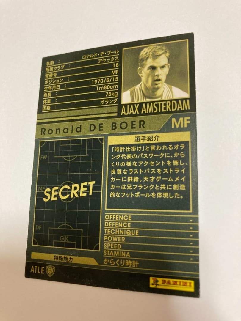 wccf ロナルド・デ・ブール