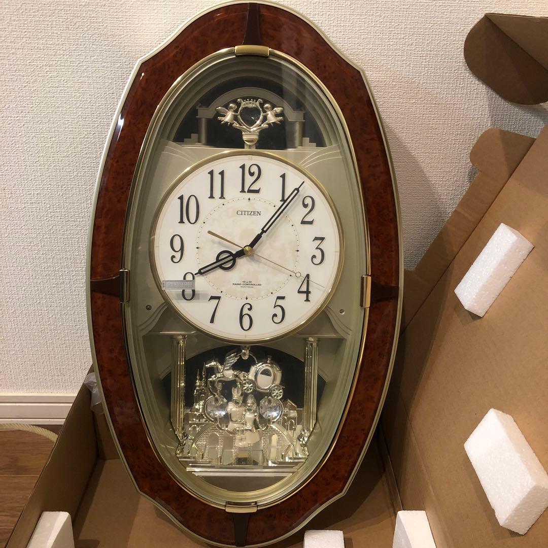 CITIZEN 電波時計(メロディ報時付掛時計) パルミューズM483