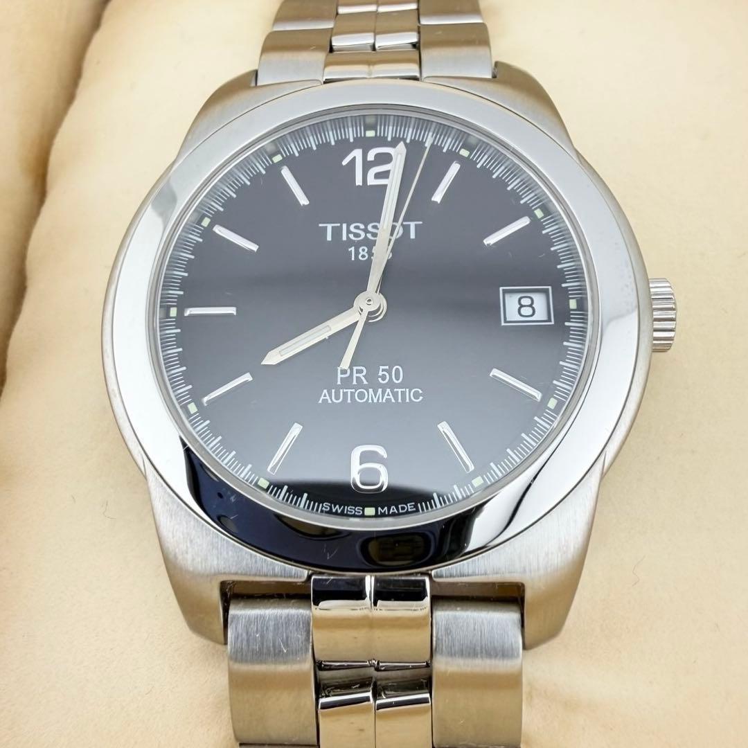 極美品 TISSOT PR50 PR50 デイト メンズ 自動巻き 腕時計