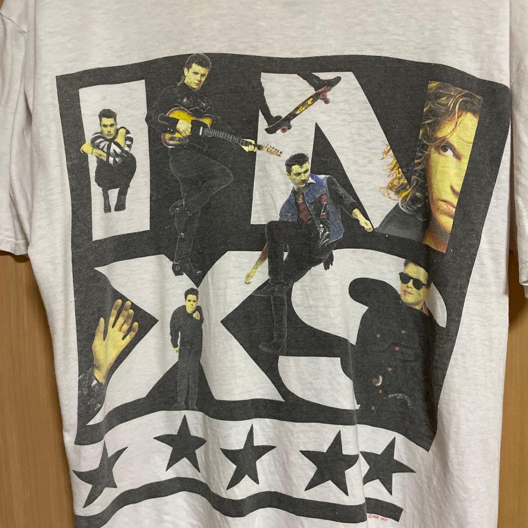 レア　INXS ダコタジョンソン着用　バンド　Tシャツ　ヴィンテージ　セレブ　白