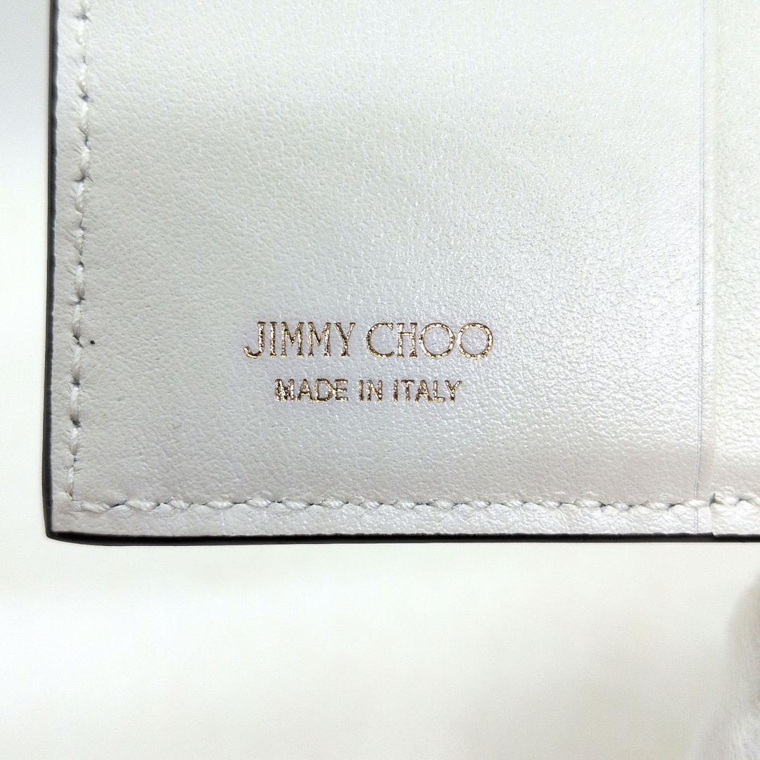 【未使用級 現行 付属品多数】ジミーチュウ　ハニ　二つ折り財布　クリスタル　ラテ