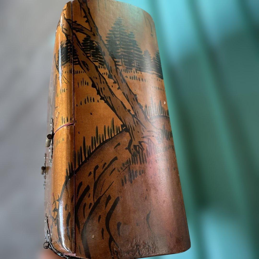 【極希少】韓国？家具 鏡付き 化粧箱　宝石箱 アンティーク　レトロ　骨董品。30