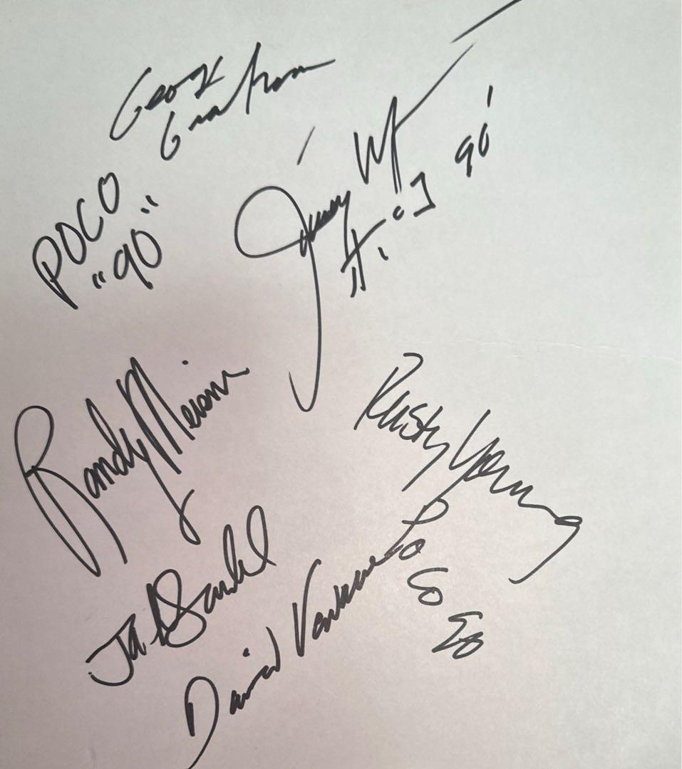 ポコ　直筆サイン入り色紙