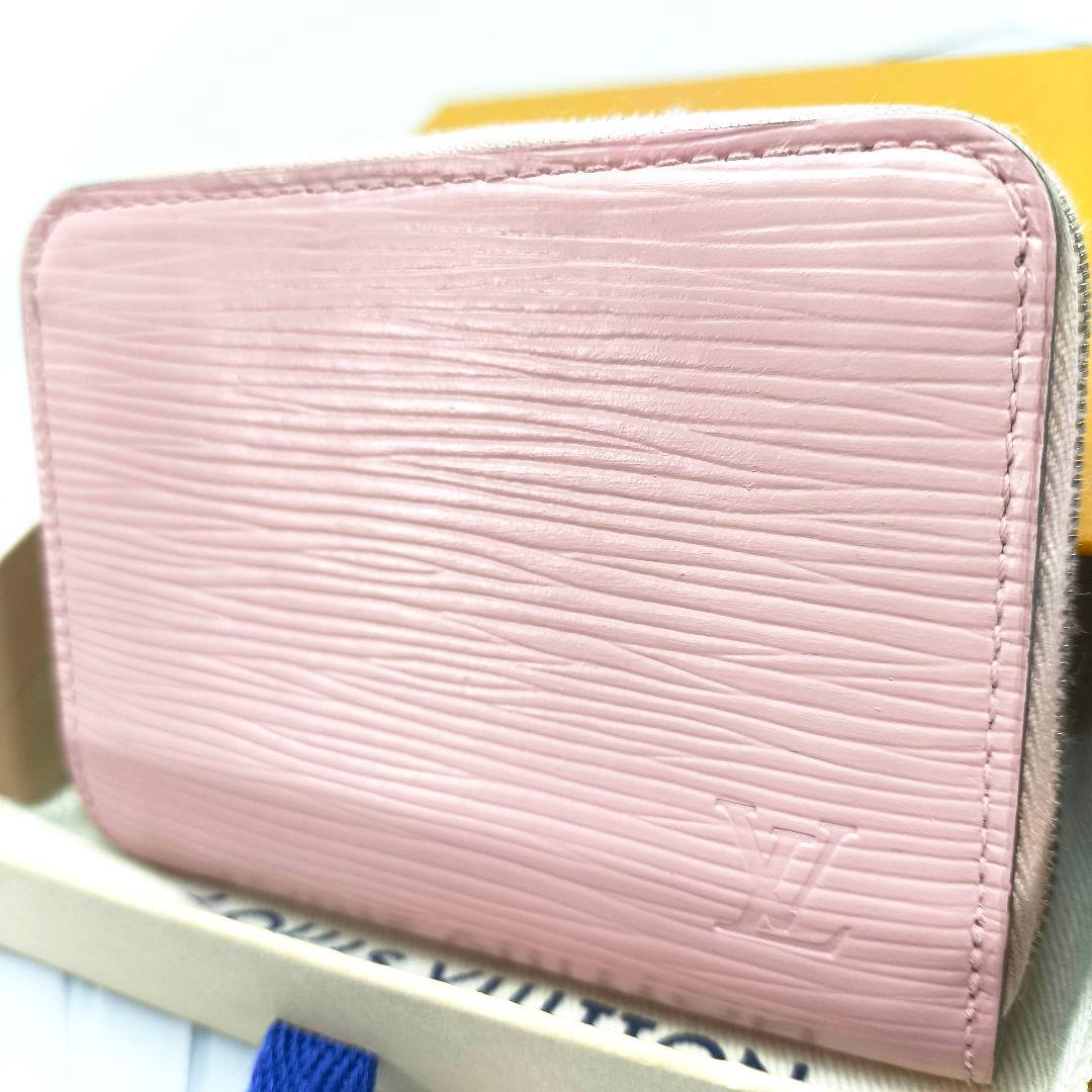 美品 ルイヴィトン エピ ジッピーパース ローズバレリーヌ ピンク