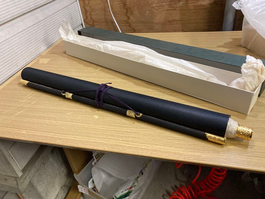 未使用　四国八十八ヶ所巡礼 掛け軸 箱付き　朱印コンプリート済み　縦約195cm