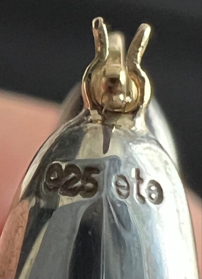 ete プランプフープピアス k18とシルバー925