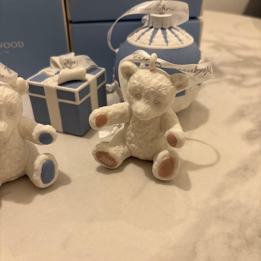 【新品未使用】ウェッジウッド クリスマスオーナメント5点セット