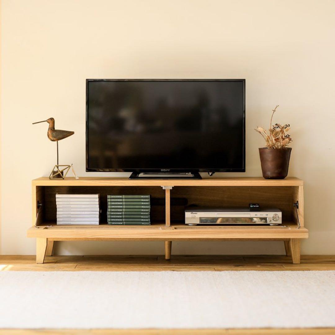 【定価62,800円】木製テレビボード ナチュラル ミッドブラウン